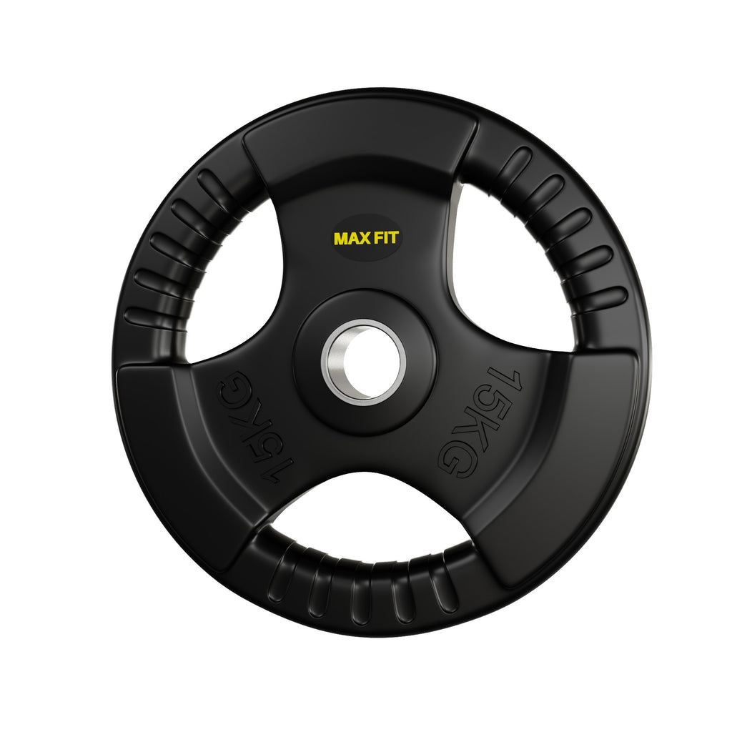 Maxfit Olympic Tri Grip Rubber Weight Plates