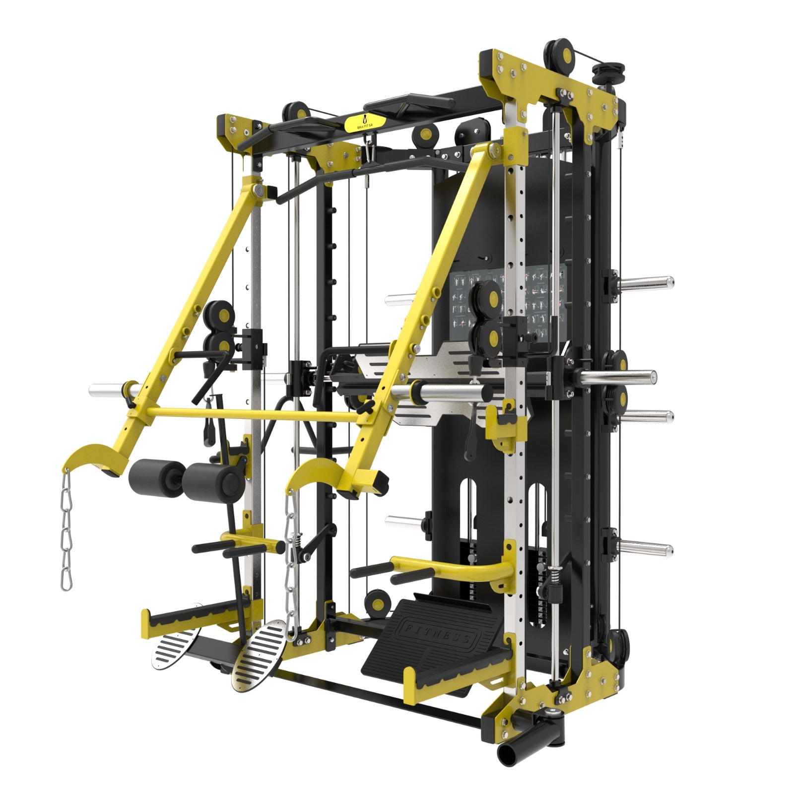 Multifunctional Trainer And Smith Machine Combo (pin Loaded)