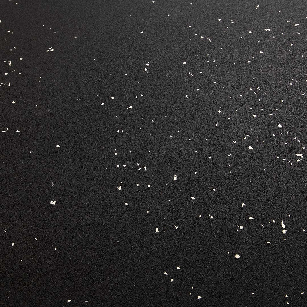 Rubber Gym Flooring White Speckles