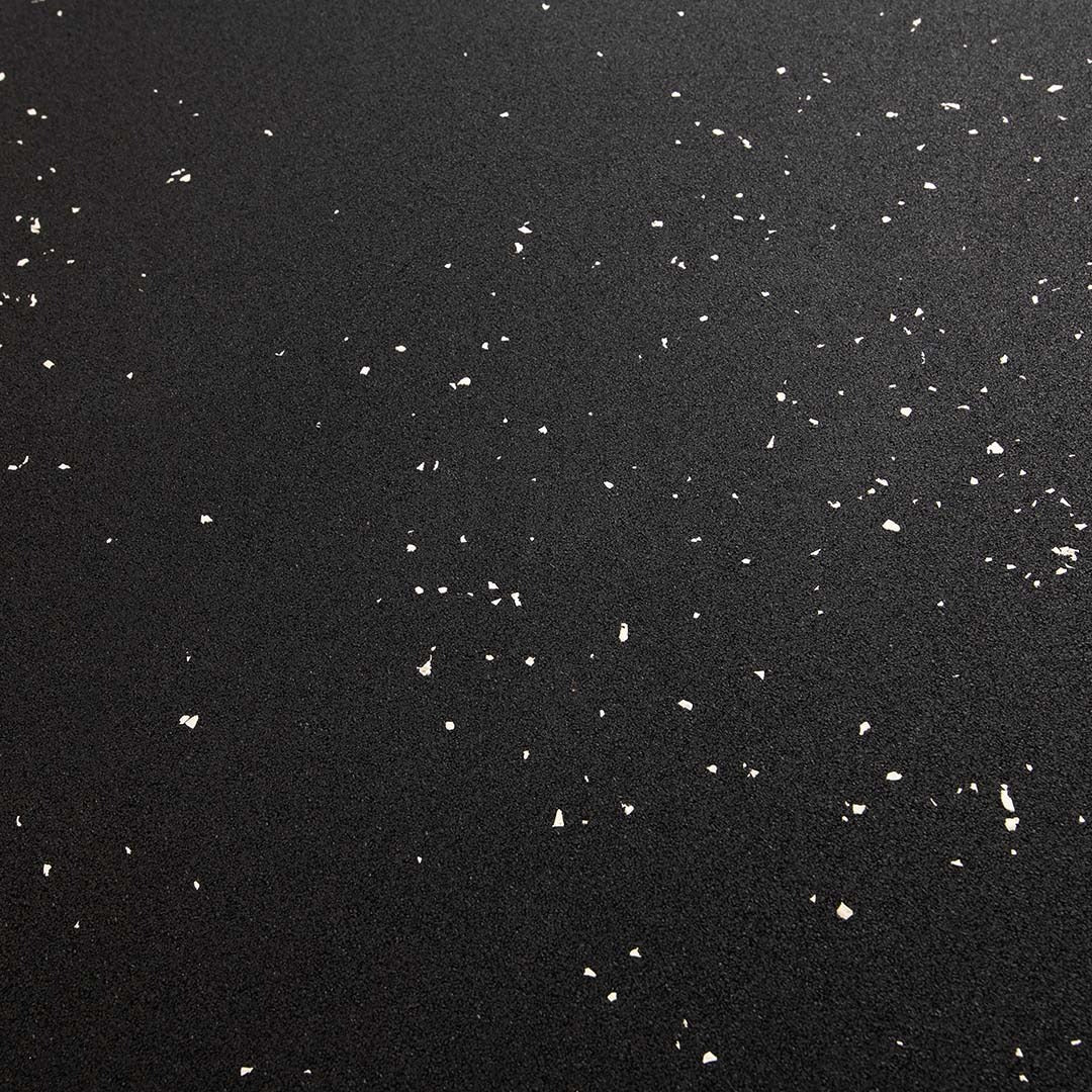 Rubber Gym Flooring White Speckles