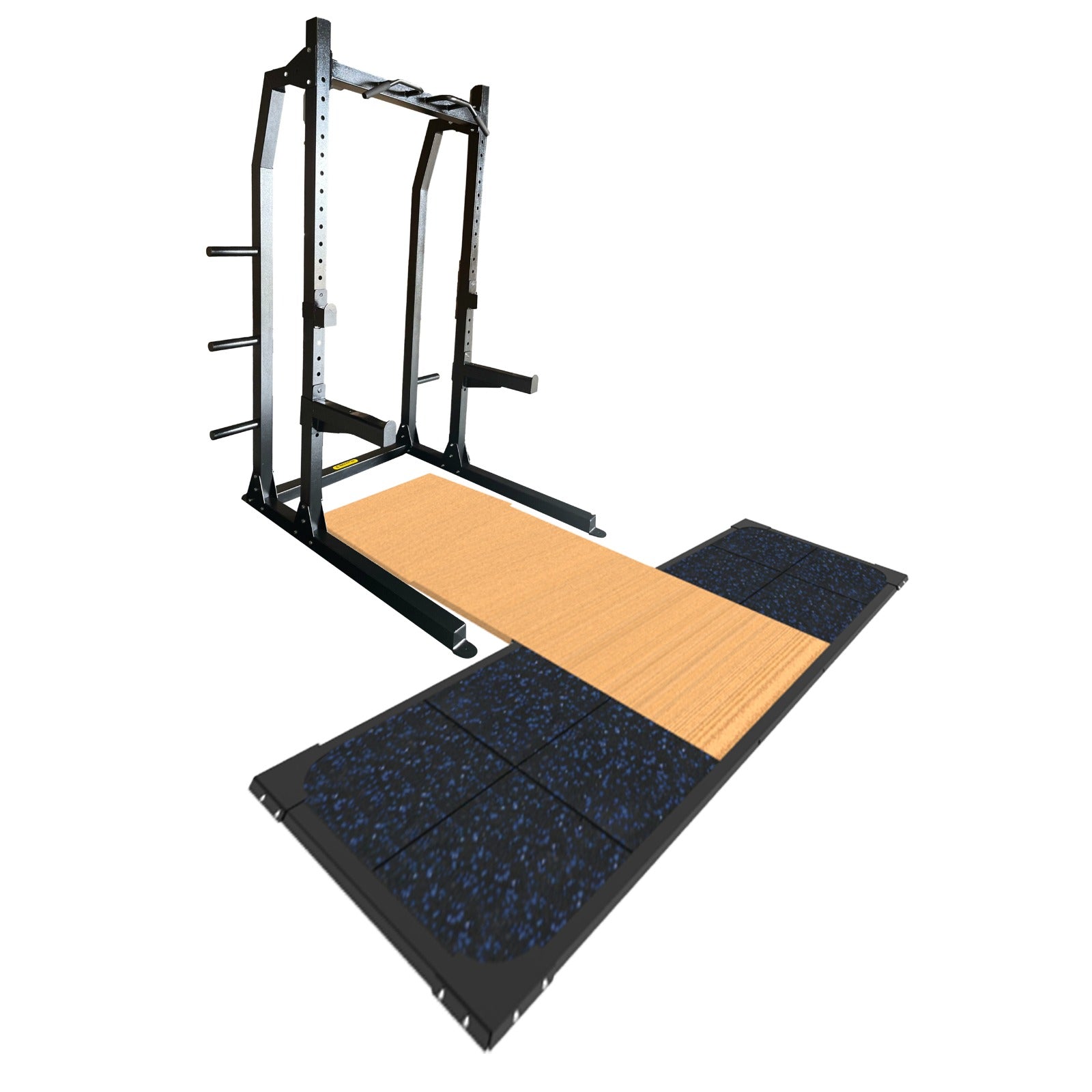 Half Power Rack & Deadlift Platform Combo