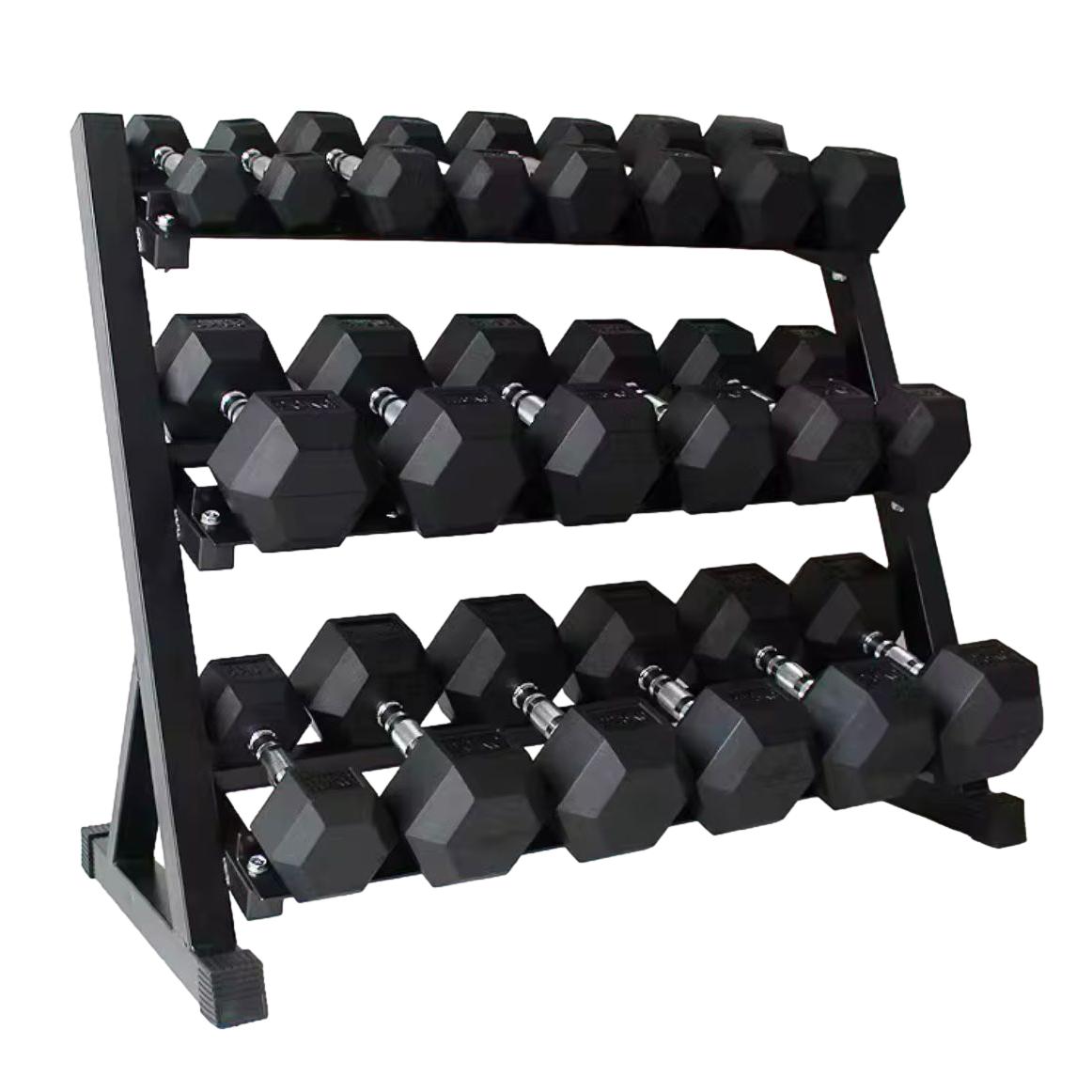 Three-tier Dumbbell Rack