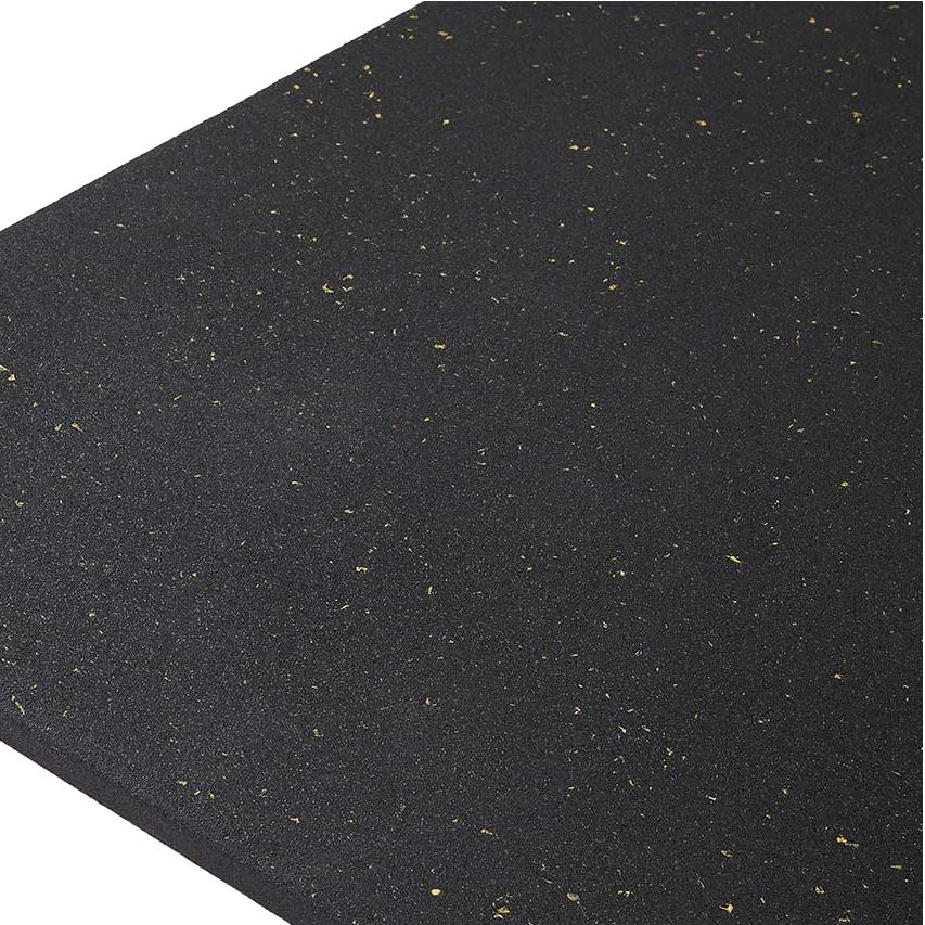 Rubber Gym Flooring 15mm Yellow Speckles