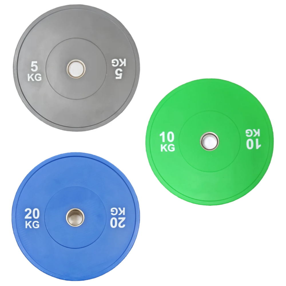 PRE-LOVED Rubber Bumper Plates (Colour-Coded) - Sold as Pair