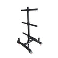 Olympic Weight Tree With Bar Storage And Transport Wheels